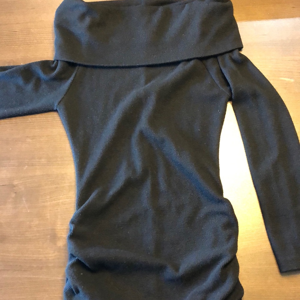 Large black sweater dress